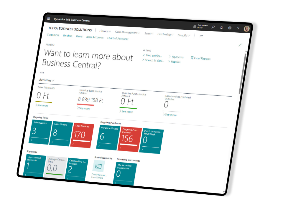 Dynamics 365 Business Central implementation
